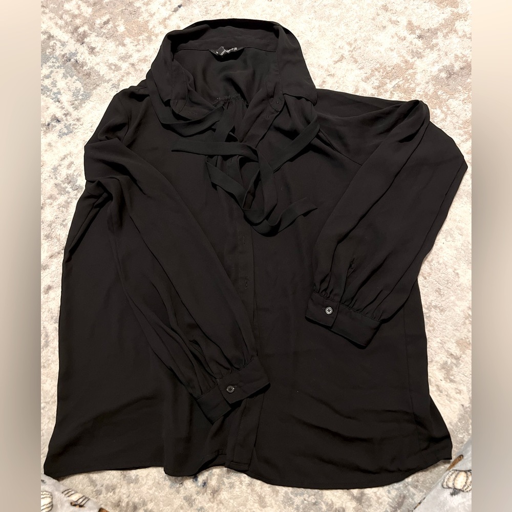 Express Sheer Top with Neck Ties!